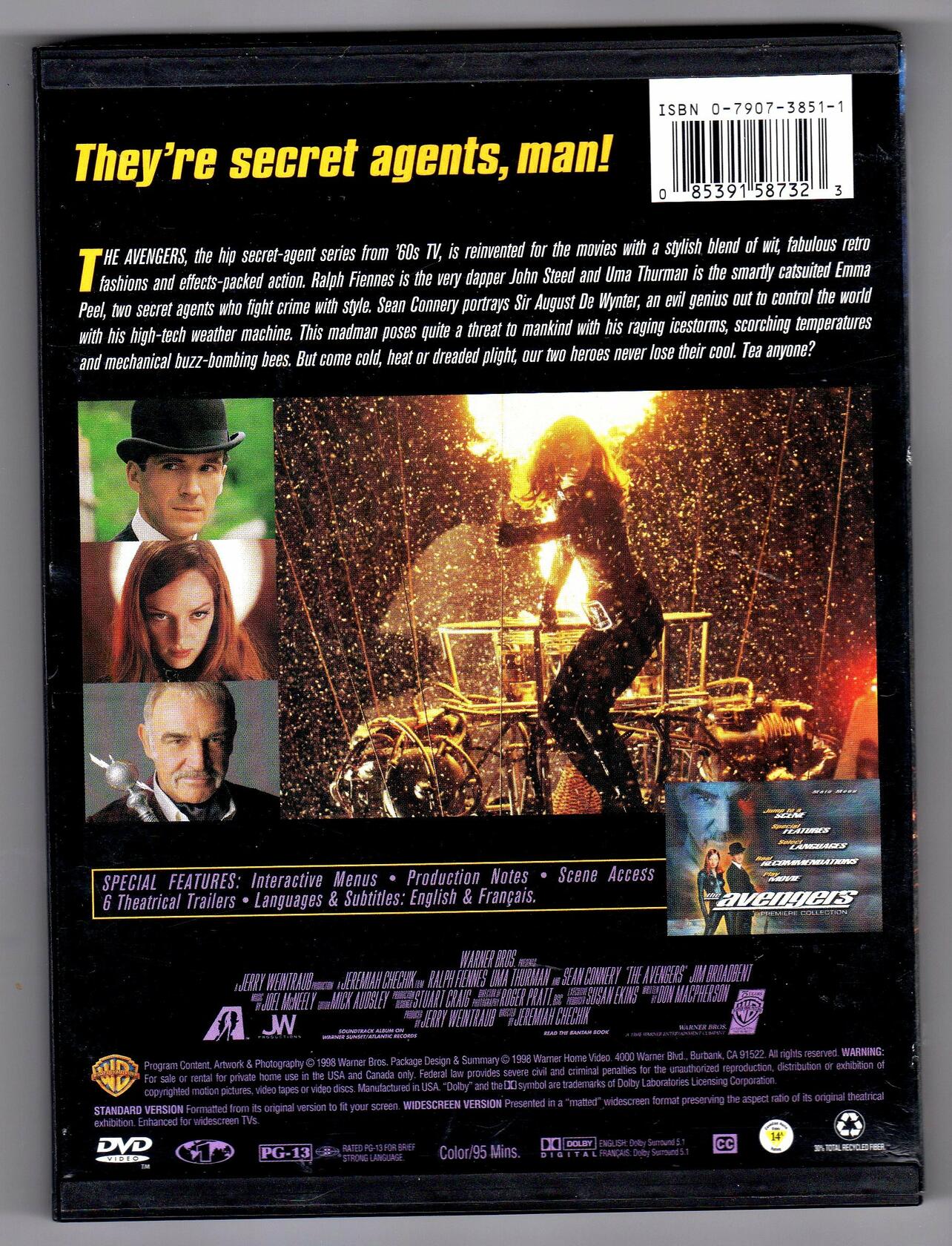 The Avengers (Widescreen/Full Screen) [DVD] - Good