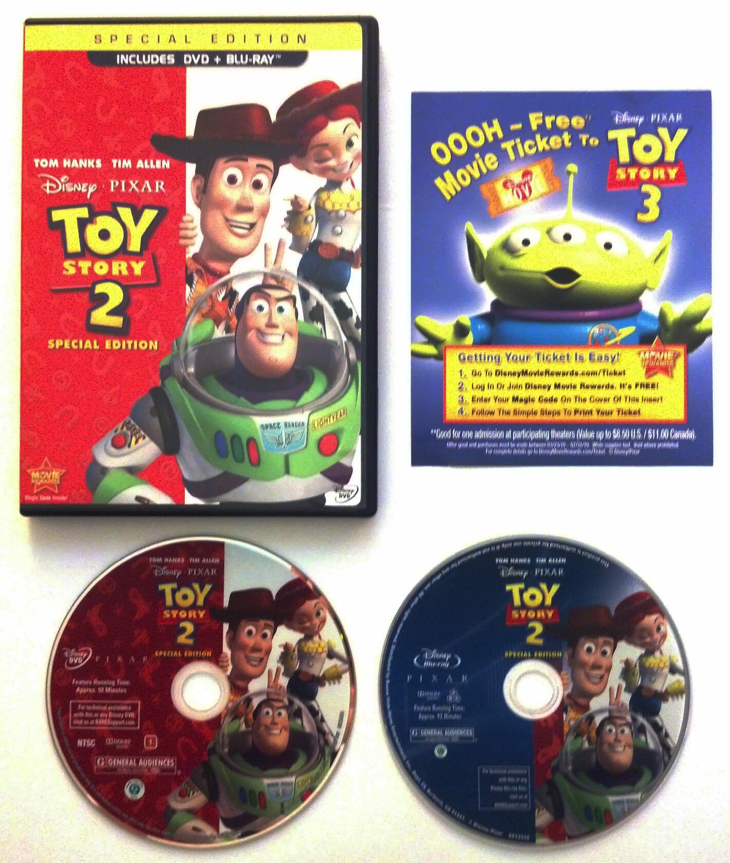 Toy Story 2 (Special Edition) (Blu-ray + DVD) [Blu-ray] - Very Good