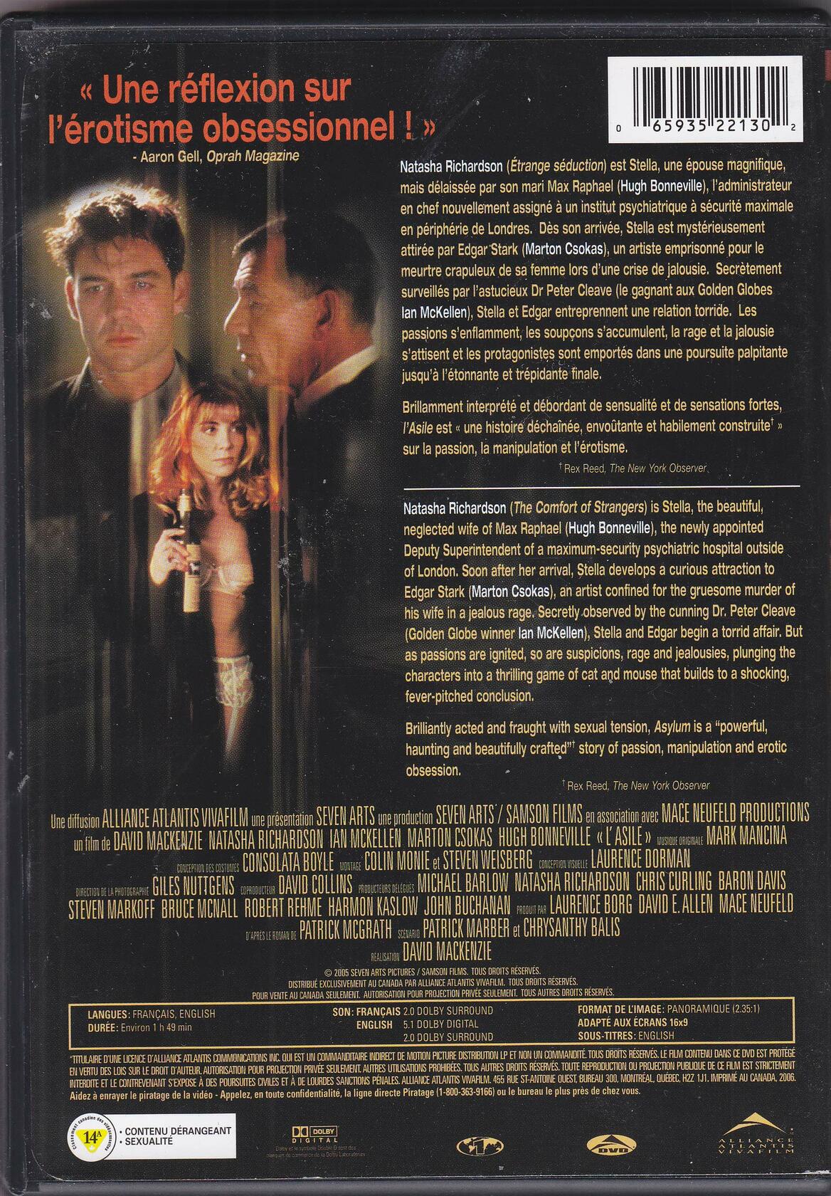 Asylum [DVD] - Good