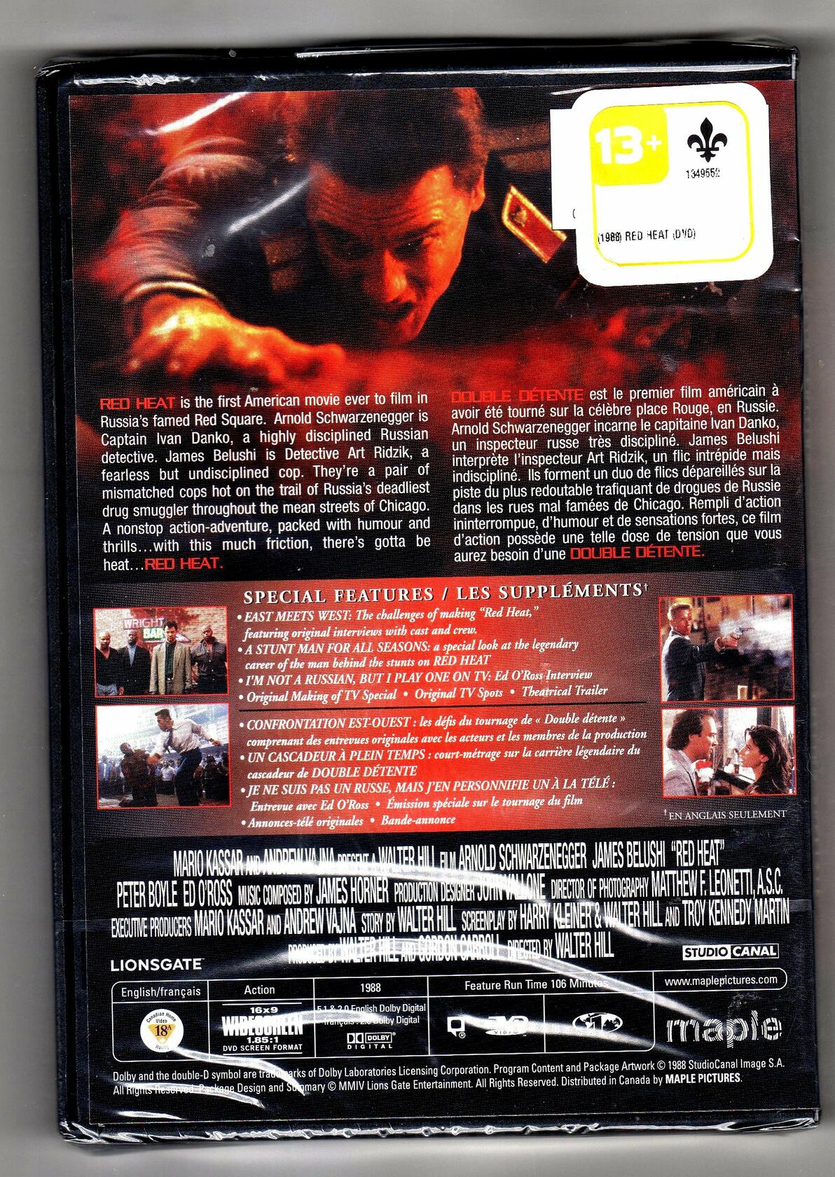 Red Heat (Special Edition - French/English Version) (Bilingual) [DVD]