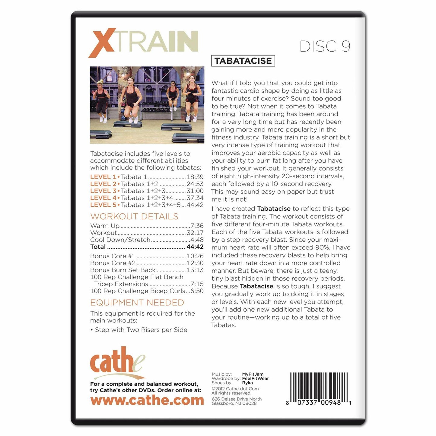 Cathe Friedrich: XTrain Tabatacise [DVD] - Very Good