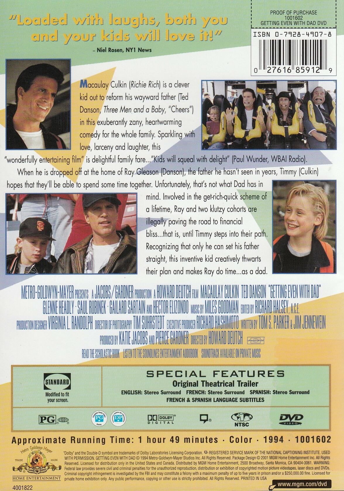 Getting Even with Dad (Bilingual) [Import] [DVD] - Very Good