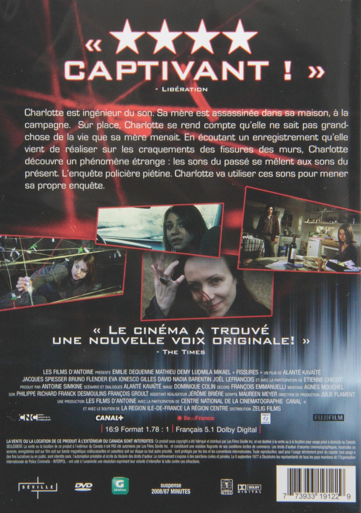 Fissures [DVD] - Very Good
