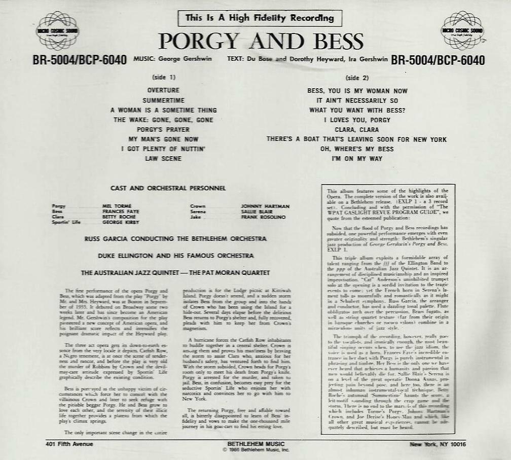 Porgy & Bess / Highlights [Audio CD] - Very Good