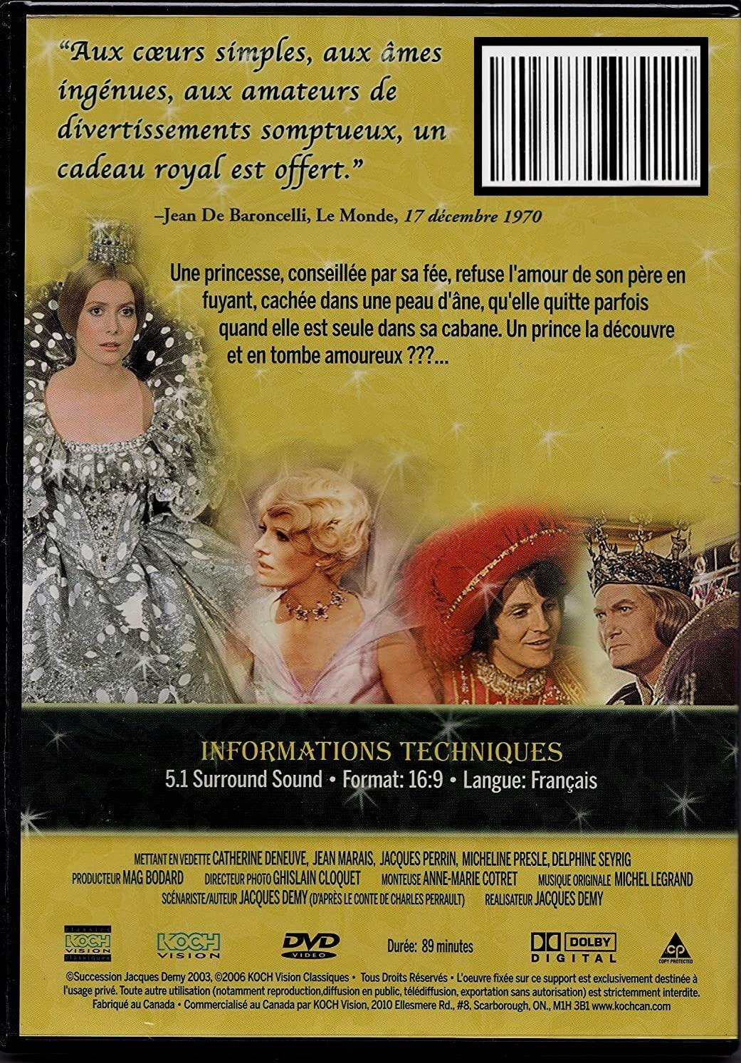 Peau d'Âne (Original French ONLY Version - No English Options) 1970 (Widescreen) Cover French - Very Good