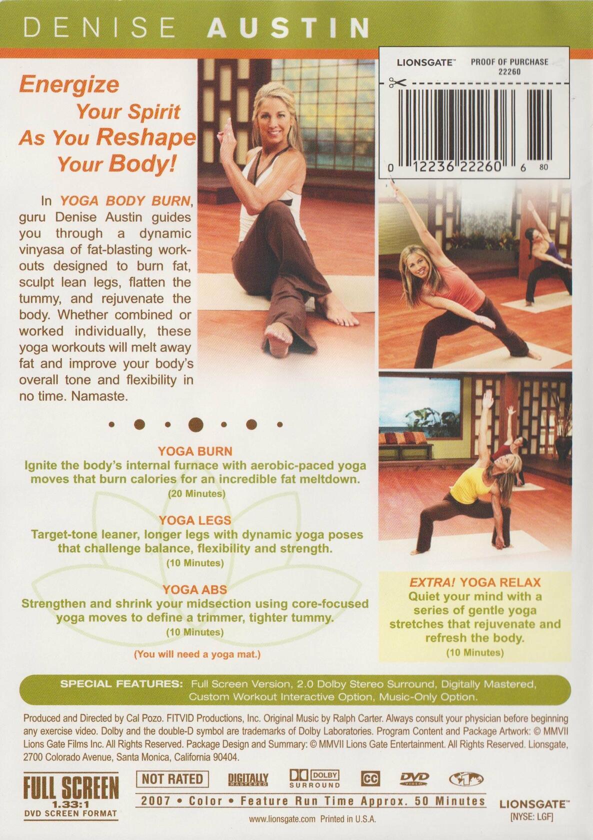 Yoga Body Burn [DVD] - Very Good