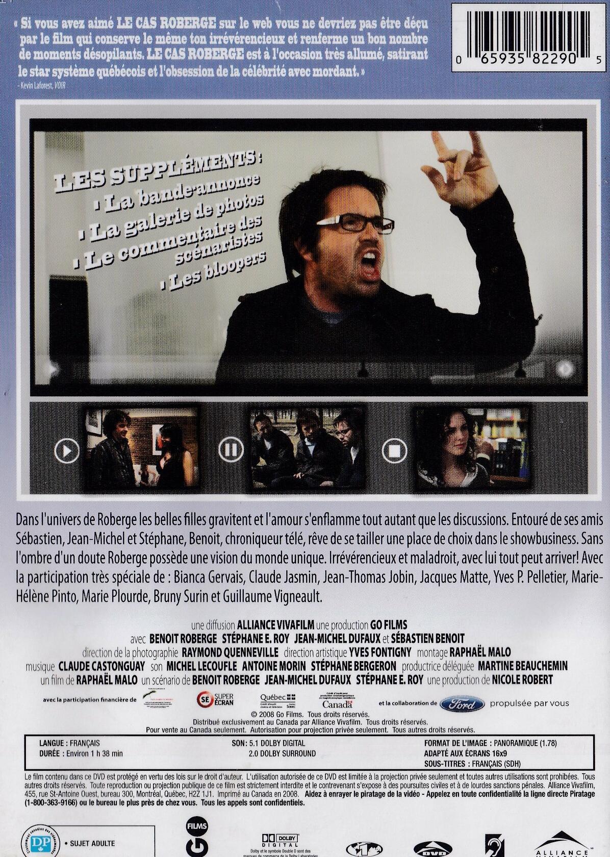 Le Cas Roberge [DVD] - Very Good