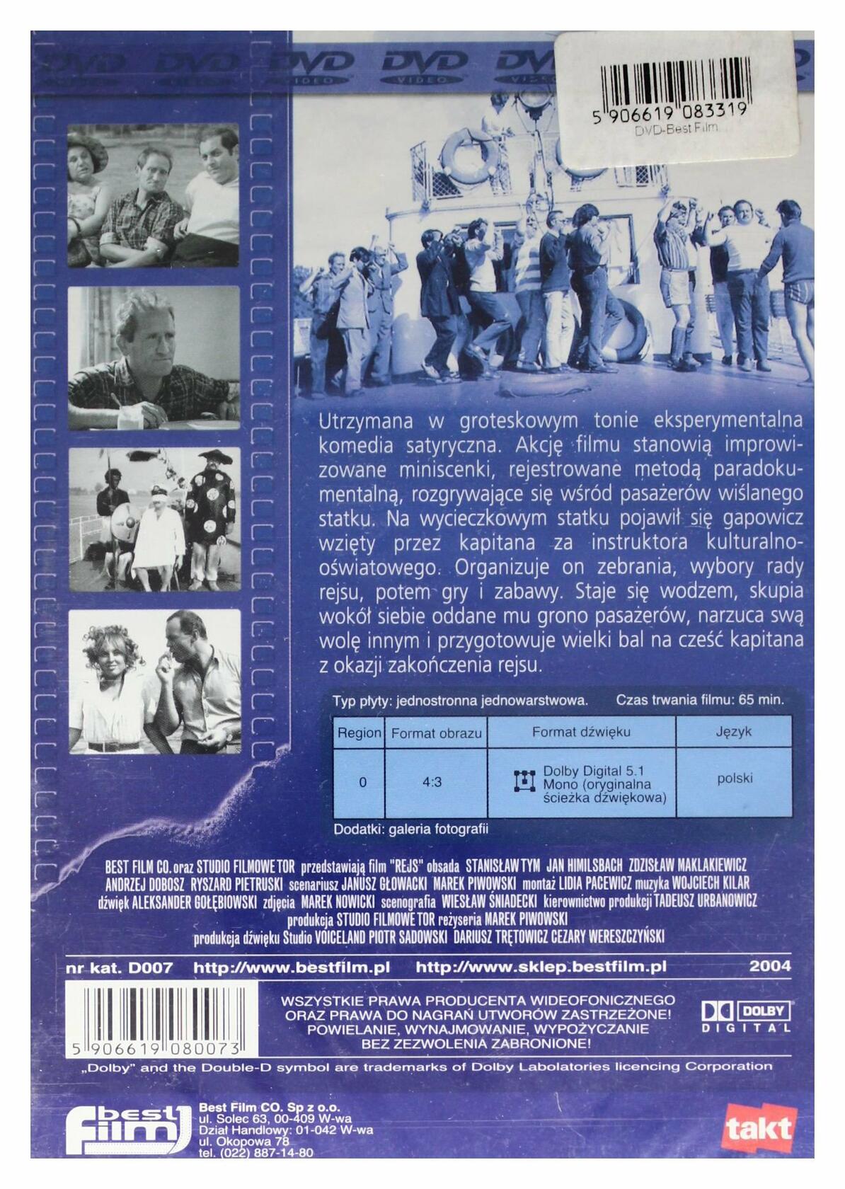 Rejs (DVD) [DVD] - Very Good