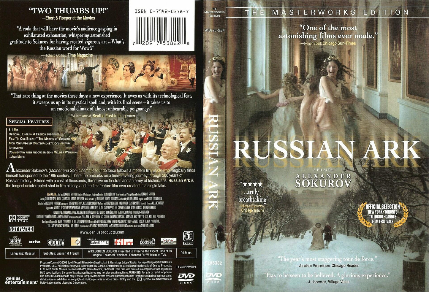 Russian Ark: The Masterworks Edition [DVD] - Very Good