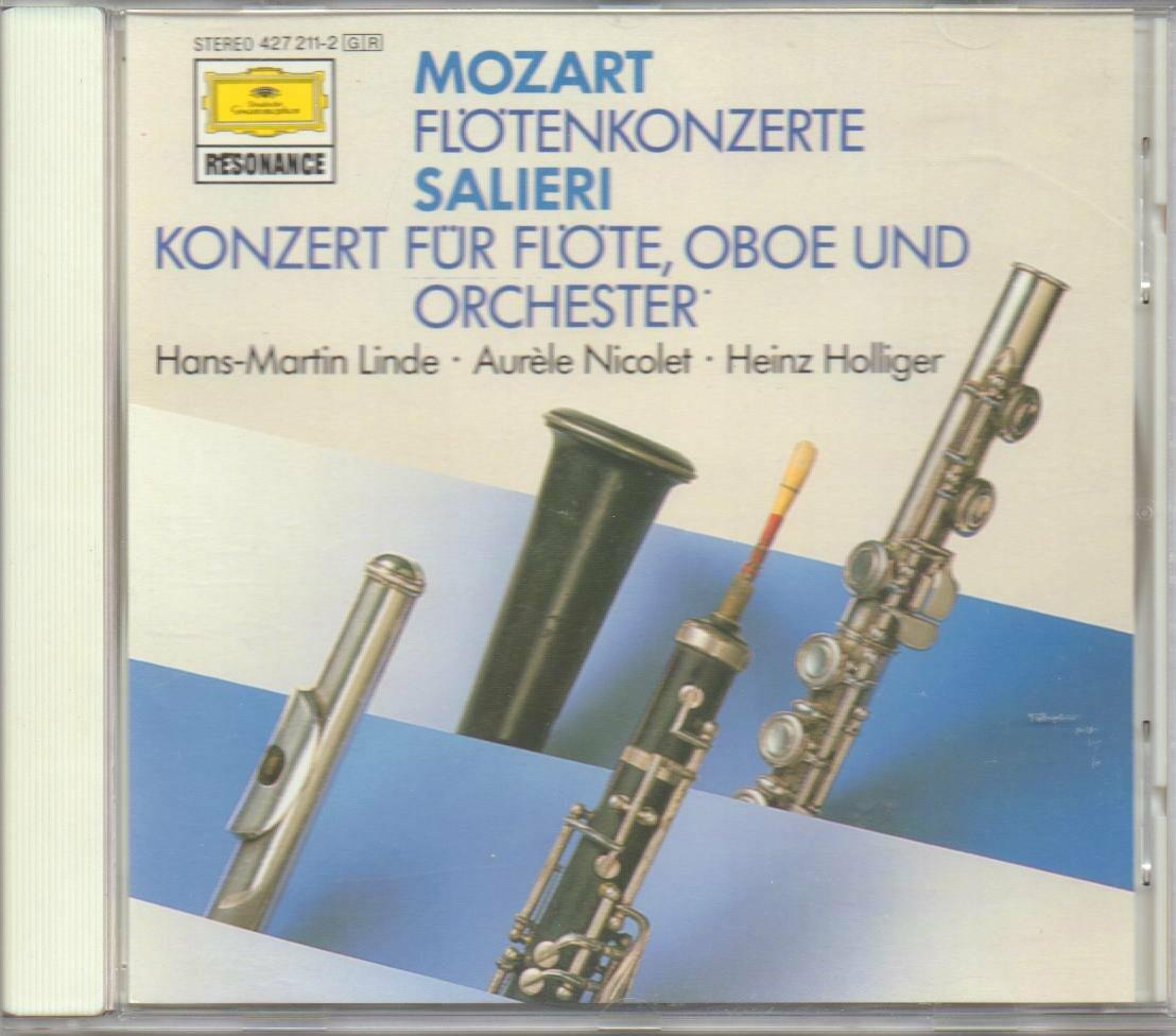 Mozart: Flute Concertos Nos. 1 & 2, etc [Audio CD] Linde; Nicolet; Holliger; Maag; Bamberger Symphoniker; Mozart, Wolgang Amadeus and Maag, Peter - Very Good