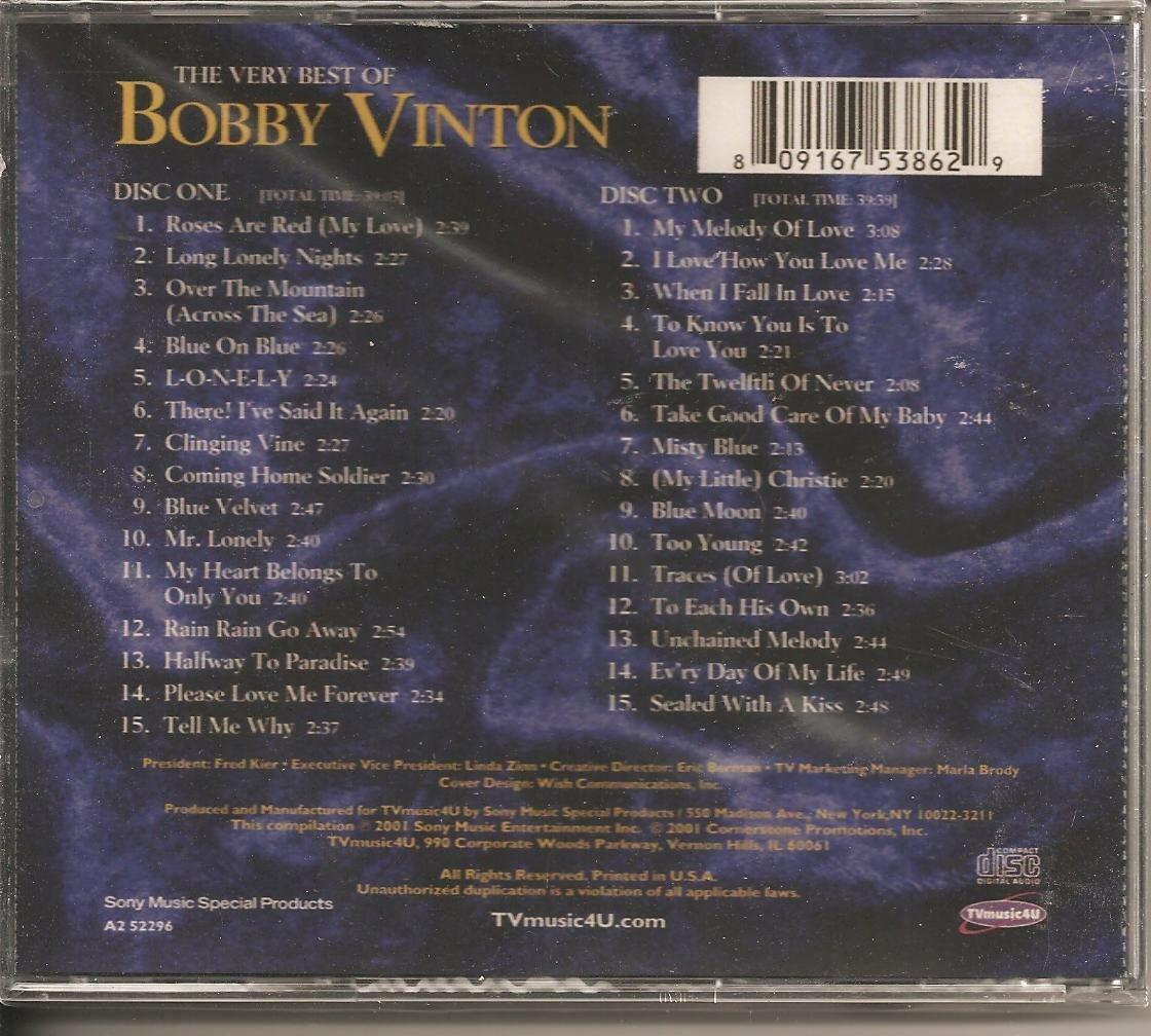 The Very Best Of Bobby Vinton [Audio CD] - Very Good
