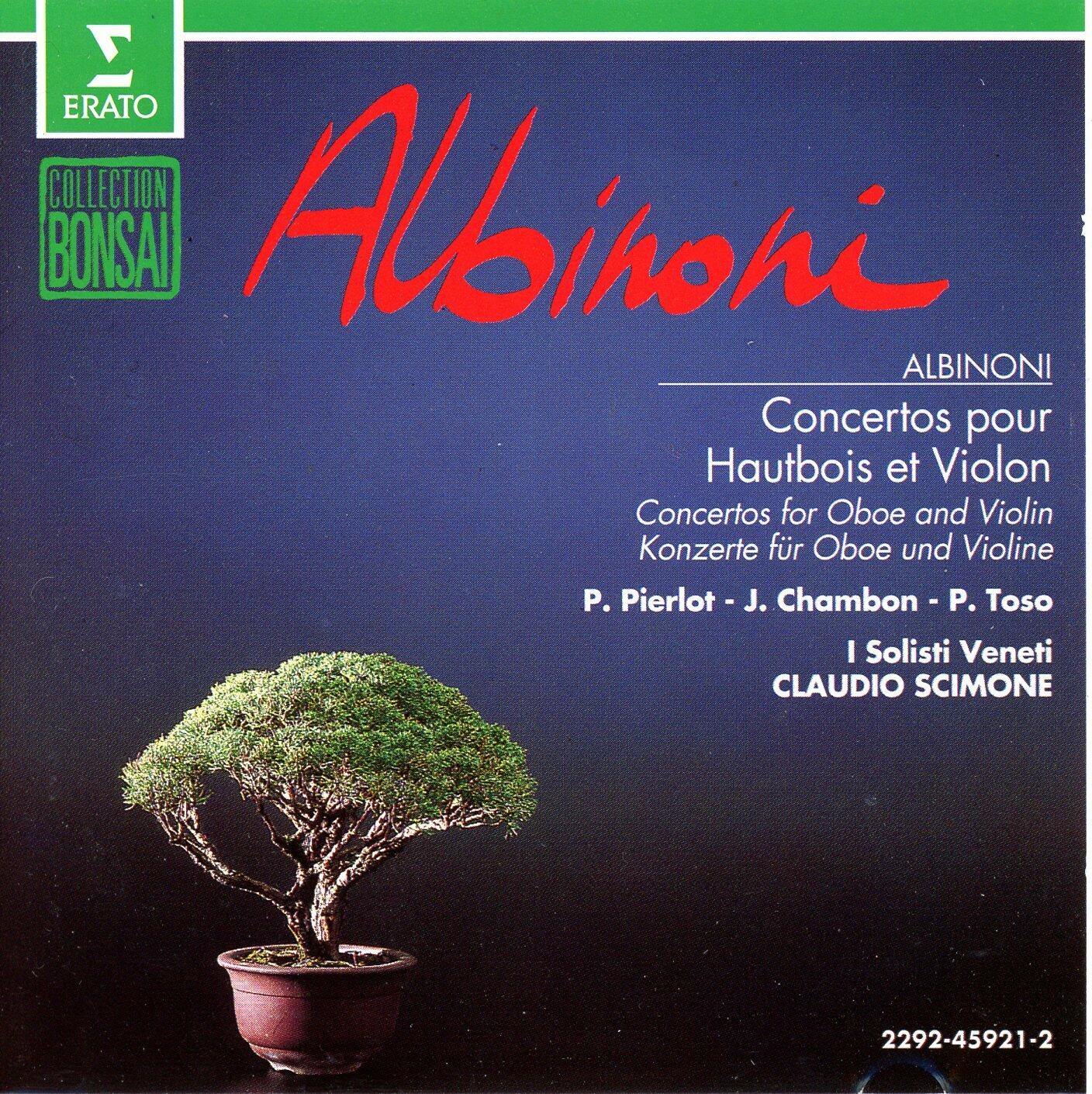 Oboe Concerti / Violin Concerti [Audio CD] Albinoni; Pierlot; Chambon and Scimone