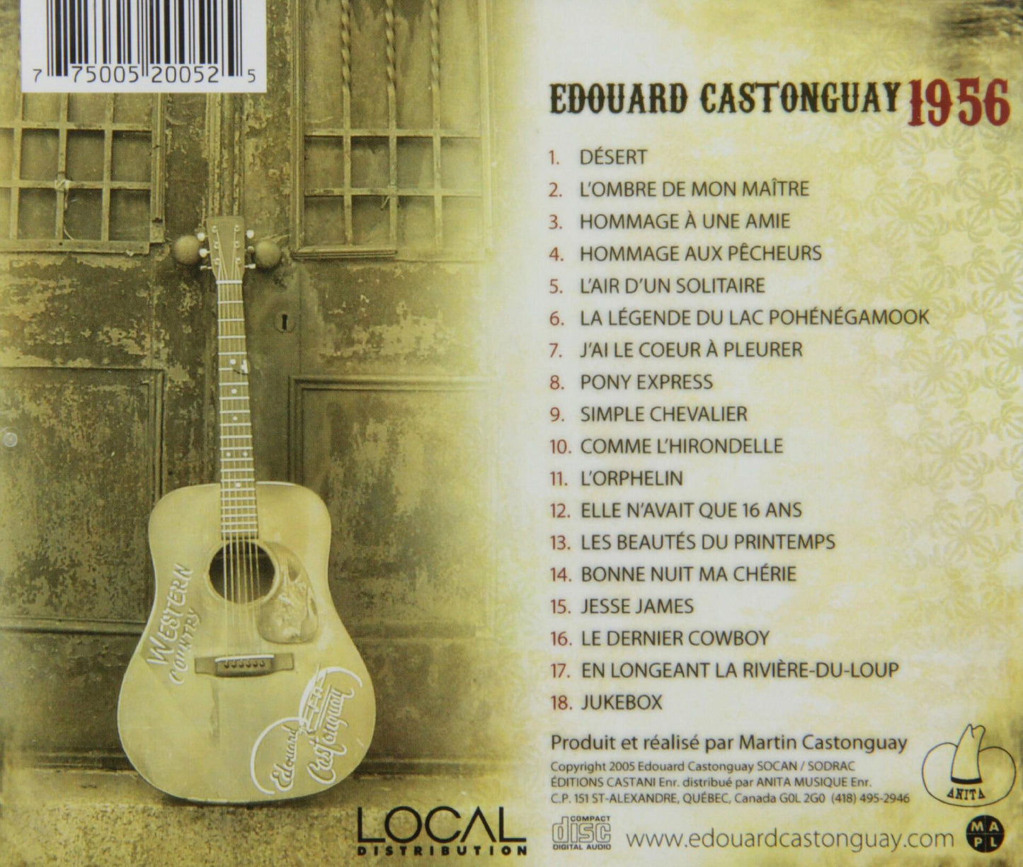CASTONGUAY;EDOUARD - 1956 [Audio CD] CASTONGUAY;EDOUARD - Very Good