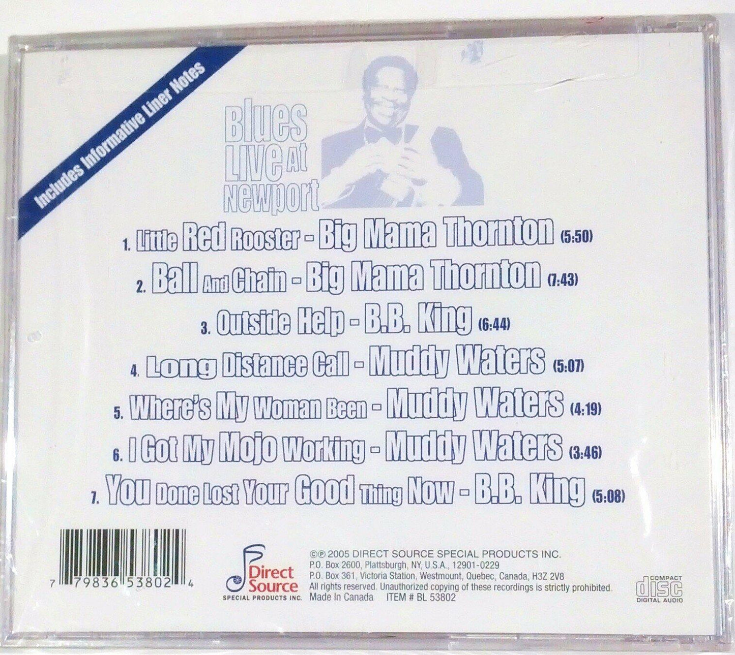 Blues Live at Newport: Story Songs & Voices [Audio CD] Various Artists - Very Good