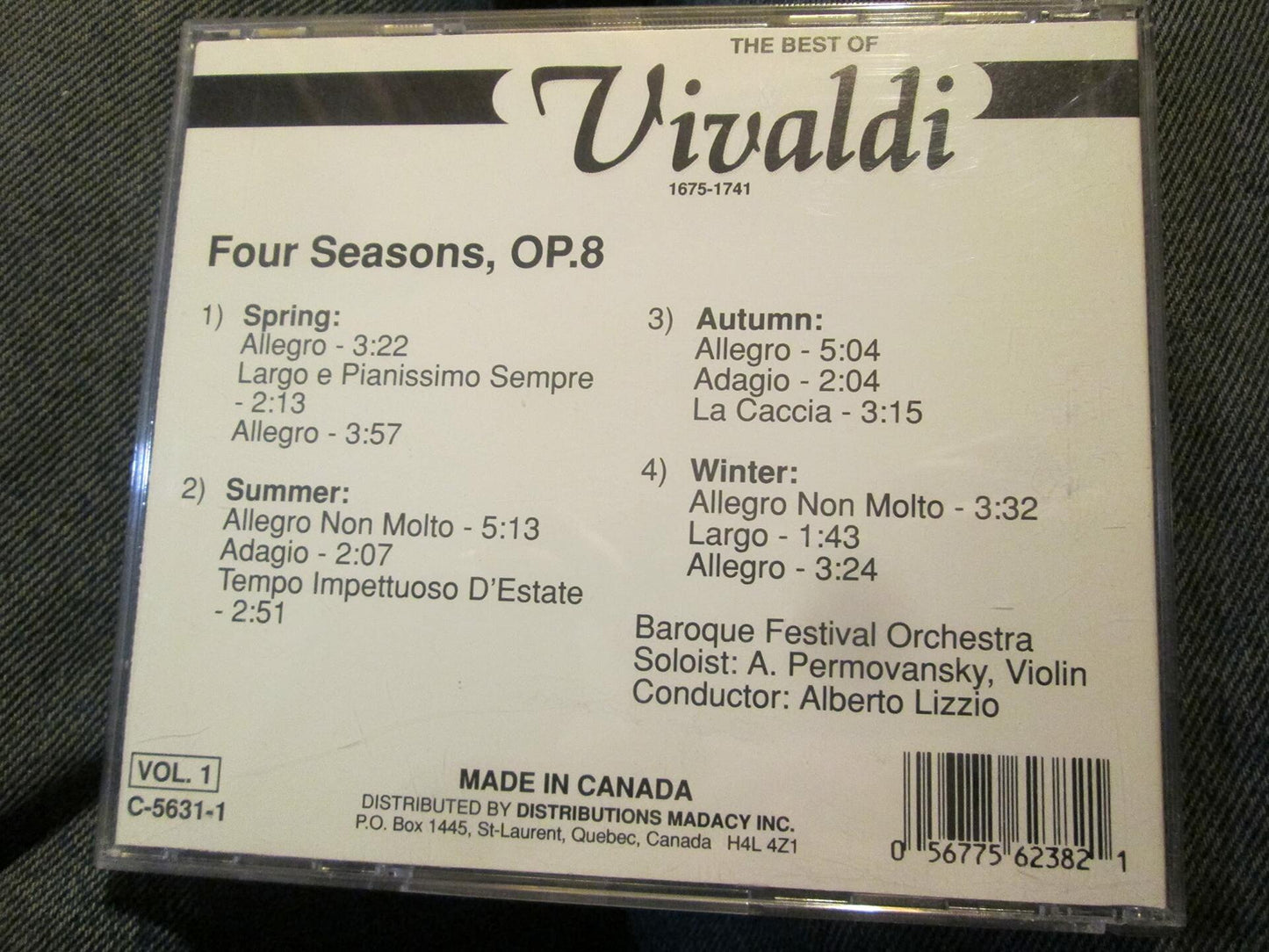 The Best of Vivaldi Vol. 1 [Audio CD] - Very Good