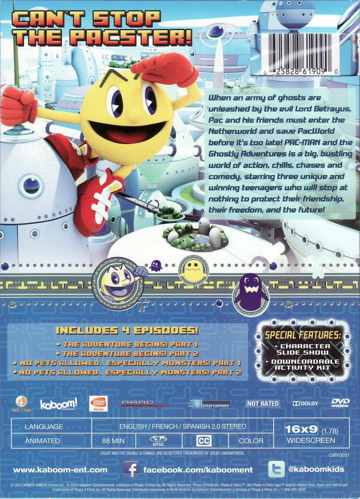 Pac-Man & the Ghostly Adventures-Pac Is Back [DVD] - Very Good