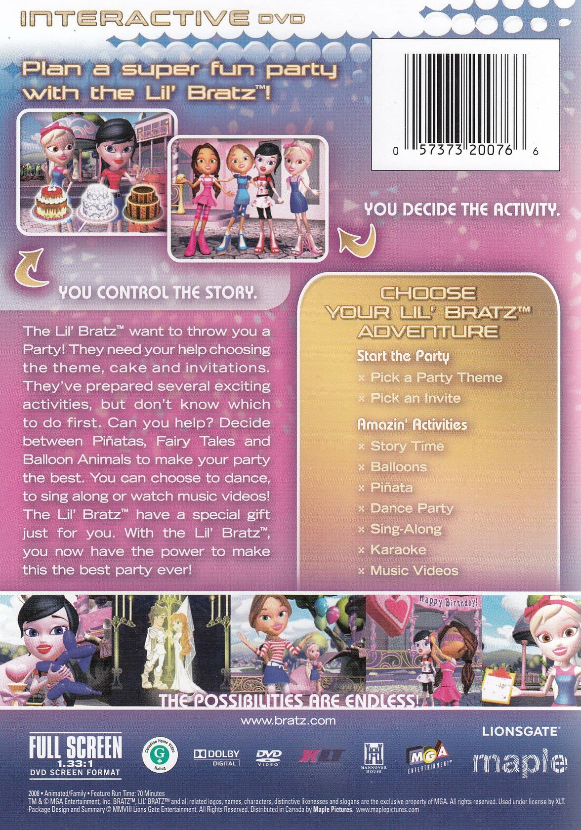 Bratz Interactive: Lil' Bratz Party Time [DVD] - Very Good