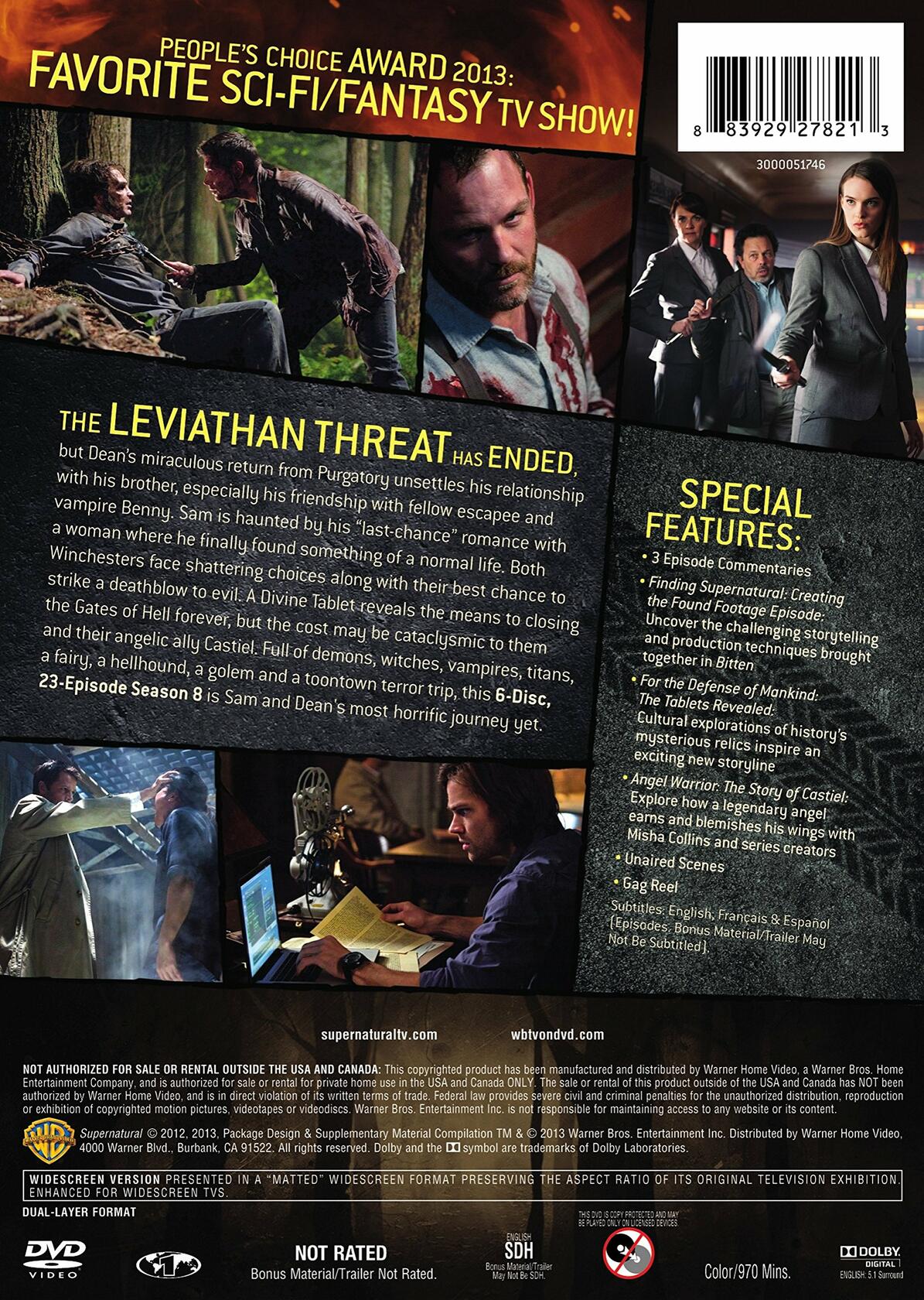 Supernatural: The Complete Eighth Season [DVD] - Very Good