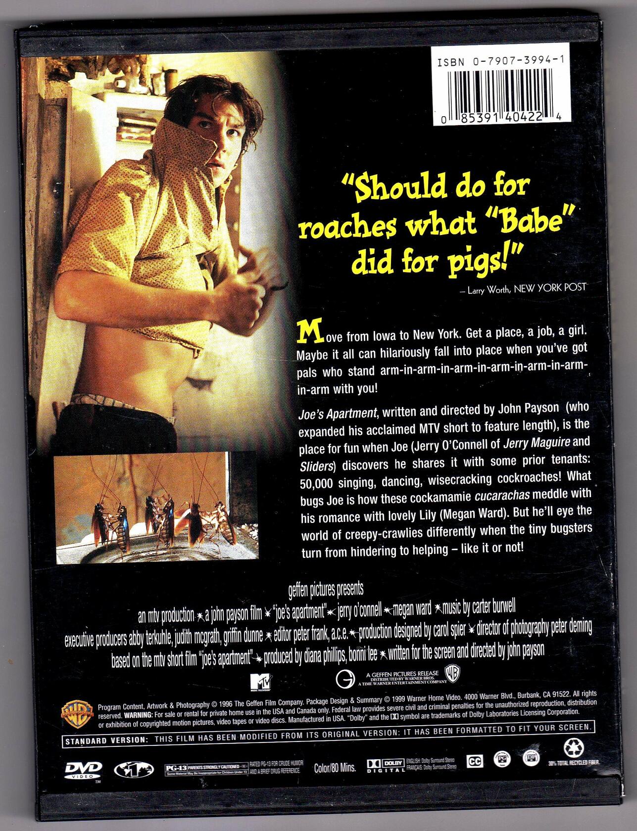 Joe's Apartment (Full Screen) [DVD] - Good