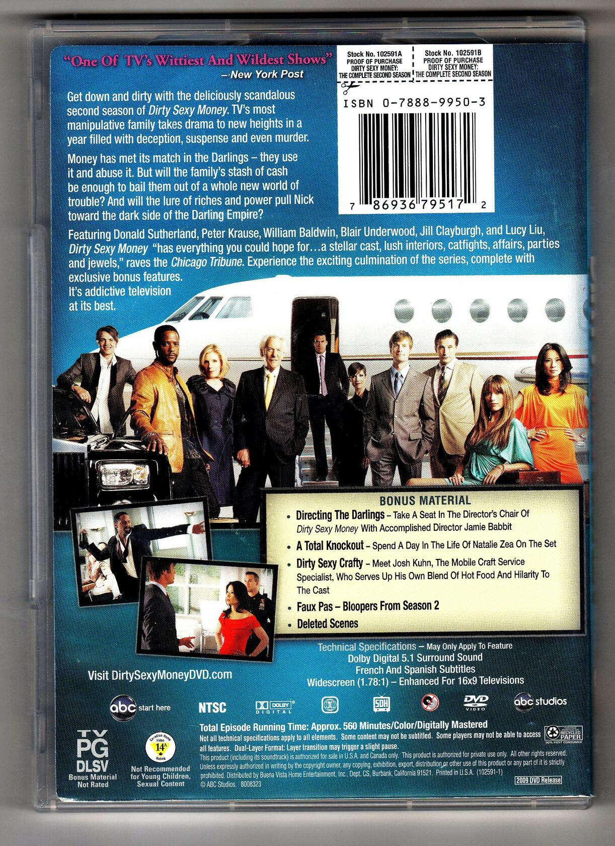 Dirty Sexy Money: Season 2 [DVD] - Very Good