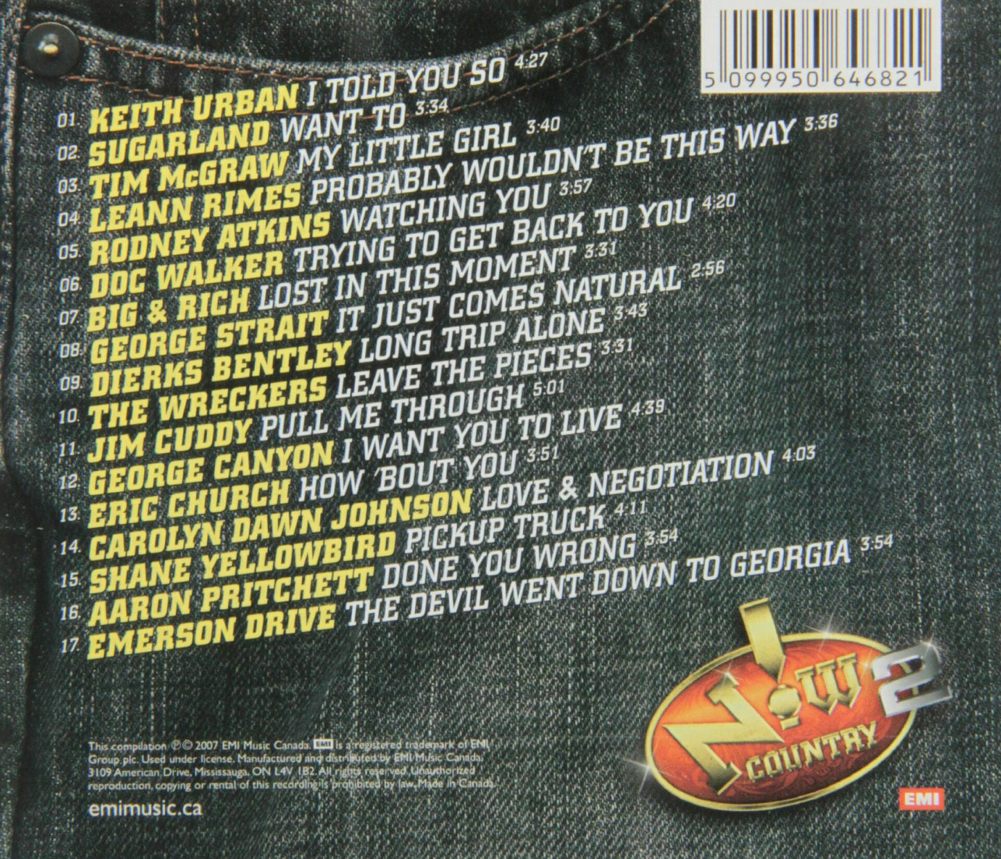 VARIOUS ARTISTS - NOW COUNTRY 2 [Audio CD] VARIOUS ARTISTS - Very Good