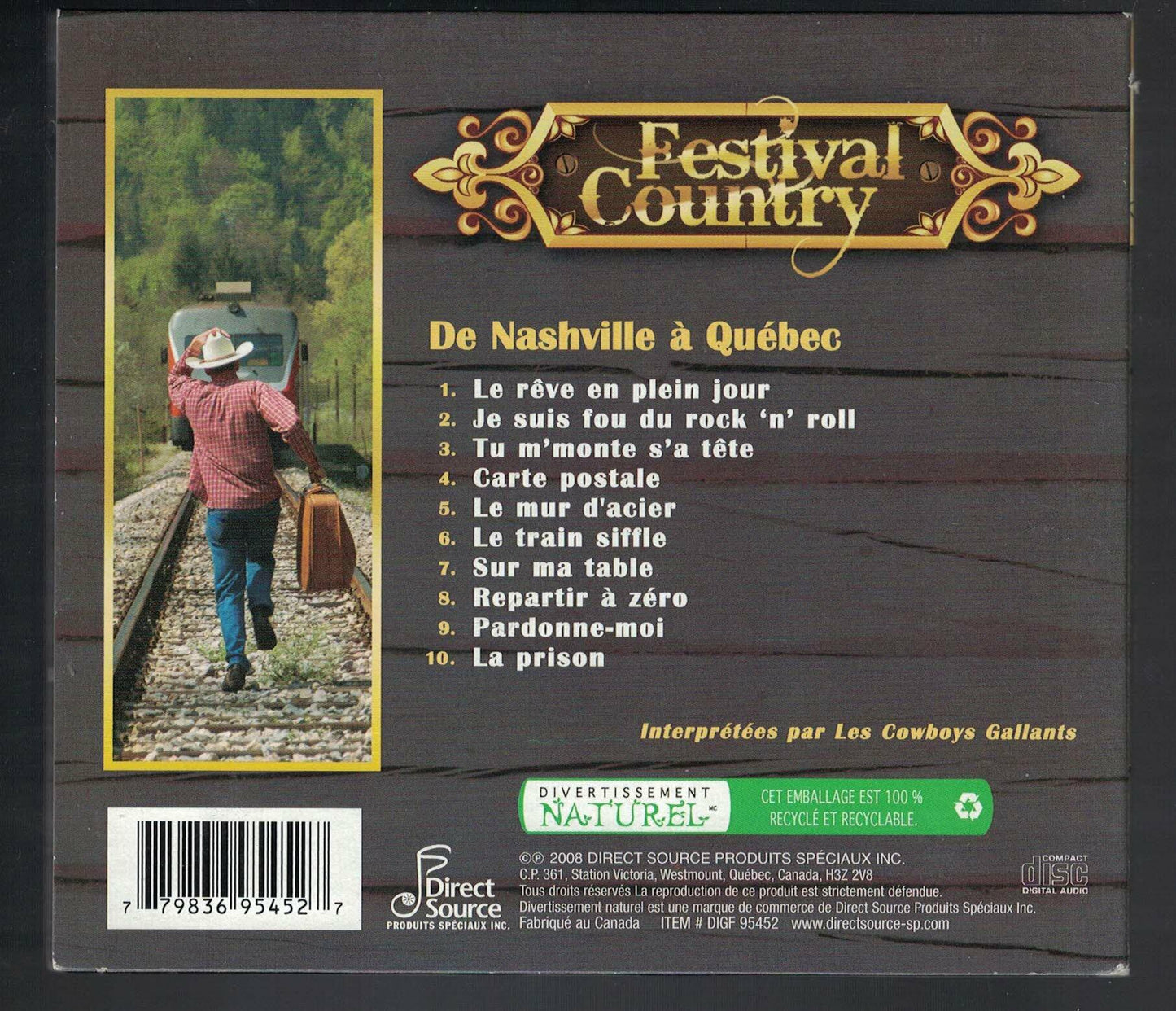 De Nashville A Quebec (Frn) [Audio CD] Various - Very Good