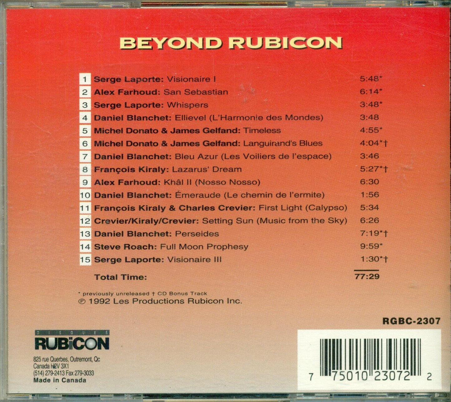 Beyond the Rubicon [Audio CD]