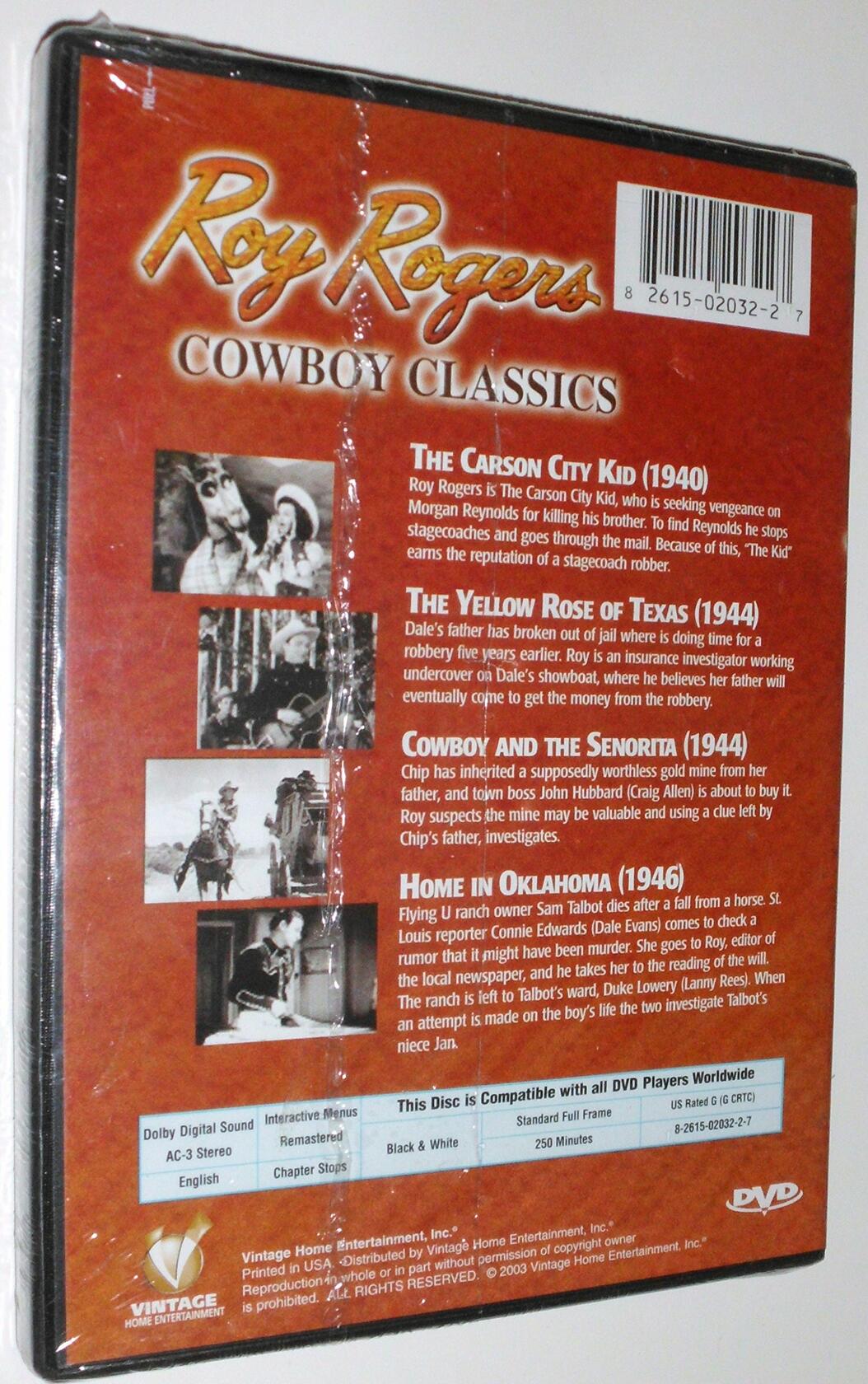 Roy Rogers Cowboy Classics [DVD]
