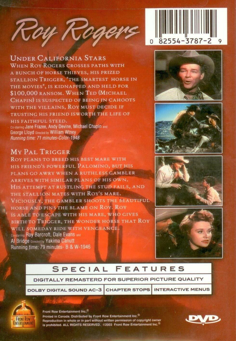Roy Rogers in Under California Stars and My Pal Trigger [DVD] - Very Good