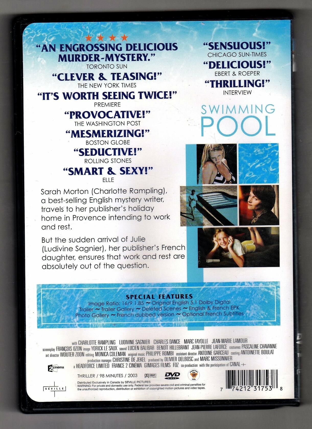 La Piscine [DVD] - Very Good