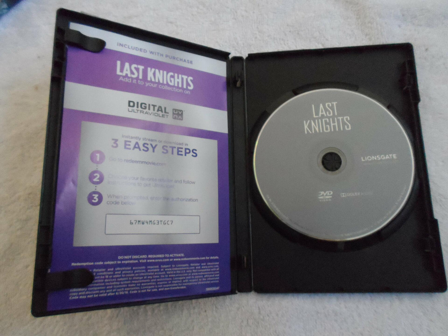 The Last Knights [DVD] - Very Good