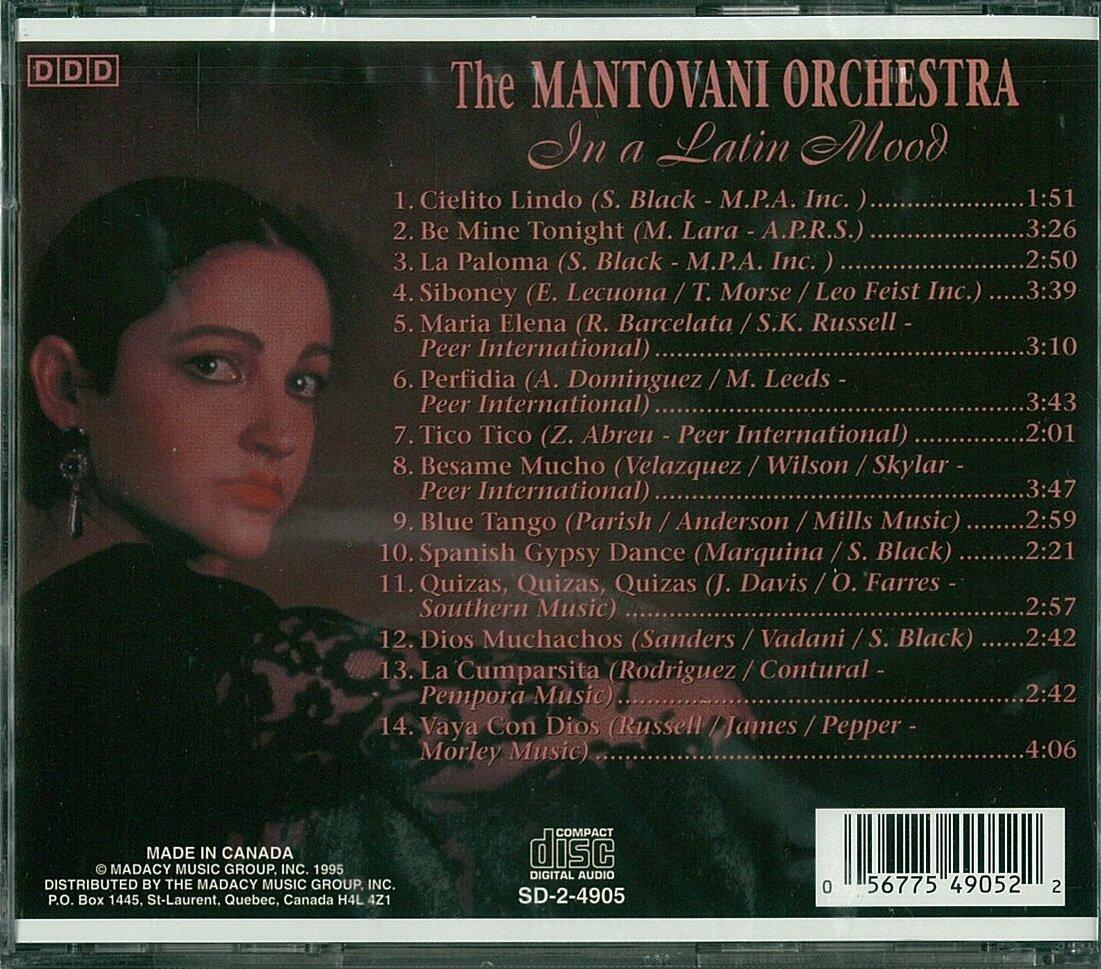 In a Latin Mood [Audio CD] Mantovani - Very Good