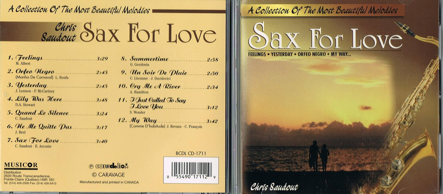 Sax for Love [Audio CD] - Very Good