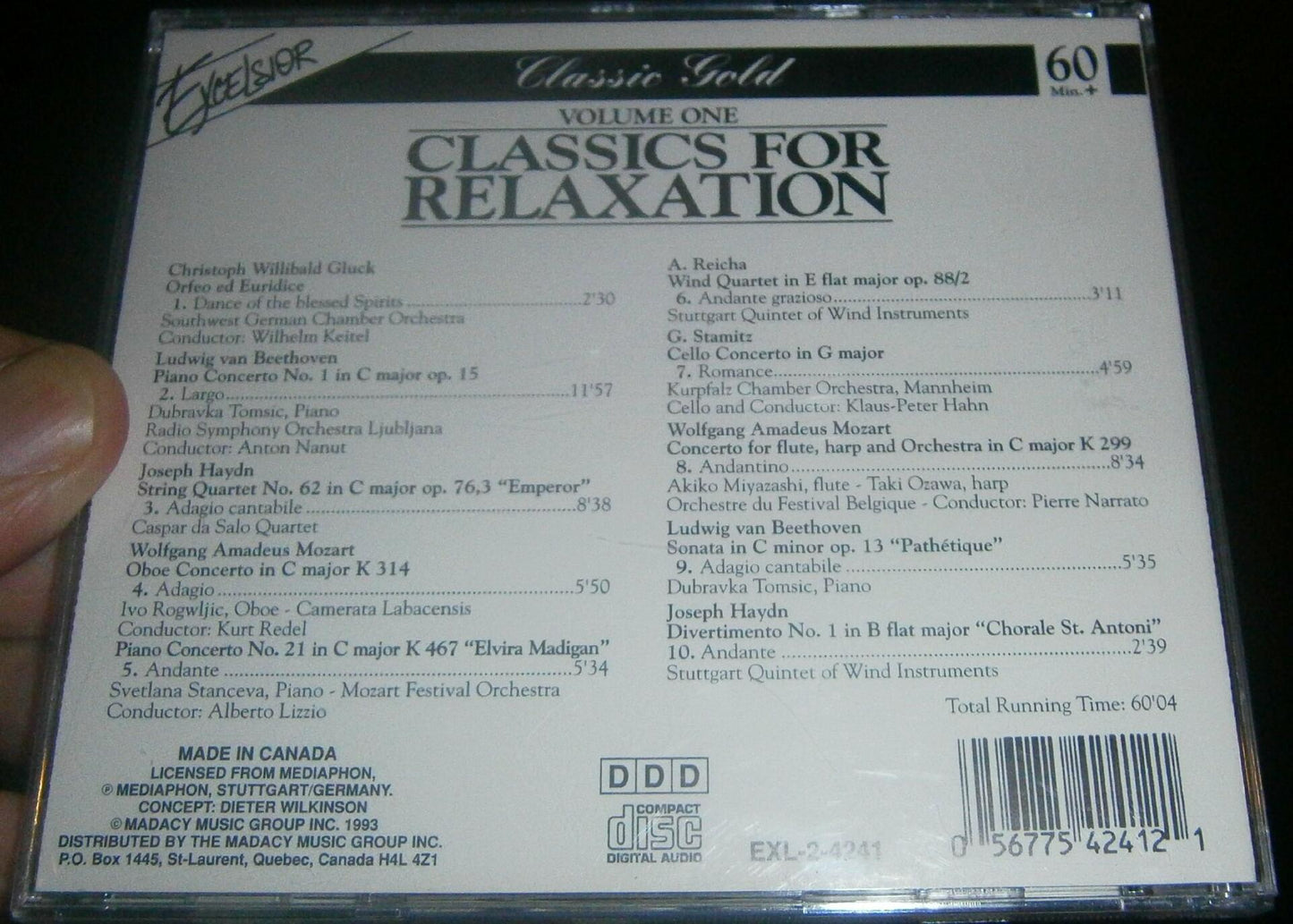 Classics For Relaxation Volume 1 [Audio CD] Various Artists - Very Good