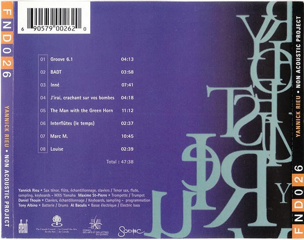 NON ACOUSTIC PROJECT [Audio CD] YANNICK RIEU - Very Good