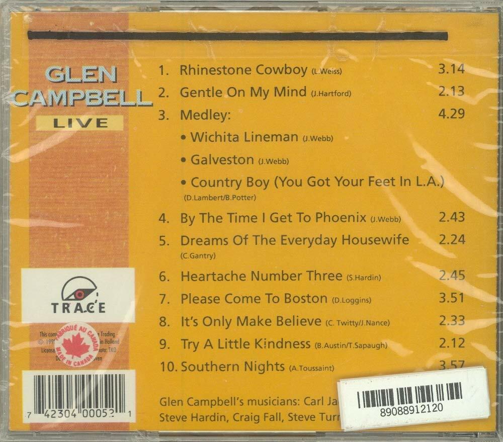 The World Of Glen Campbell Live [Audio CD] - Very Good