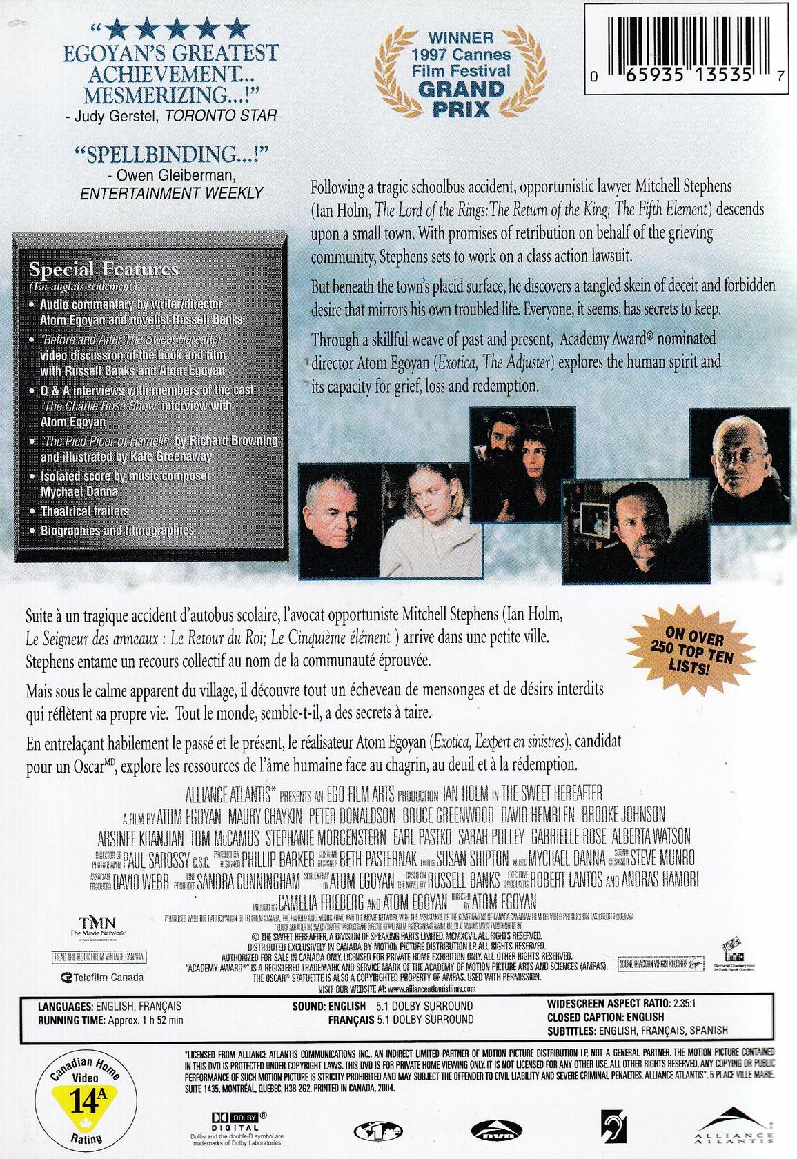 The Sweet Hereafter [DVD] - Very Good