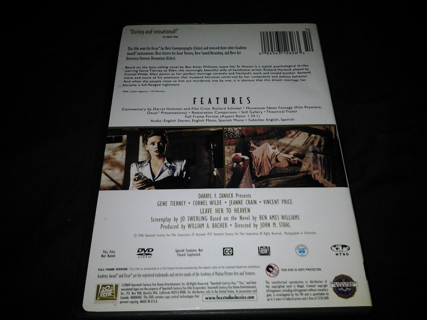 Leave Her To Heaven (Bilingual) [DVD] - Very Good