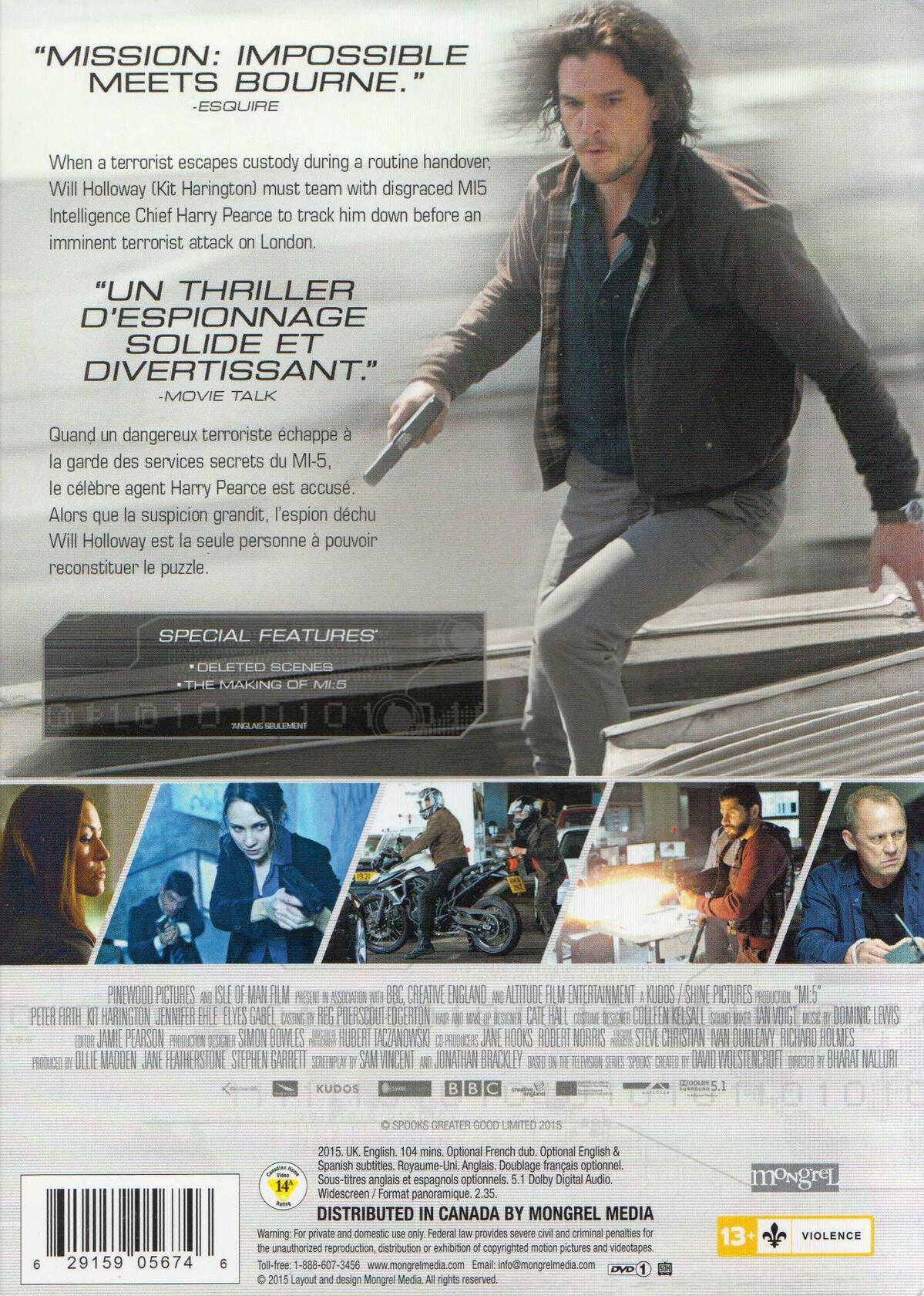 MI-5 [DVD] - Very Good