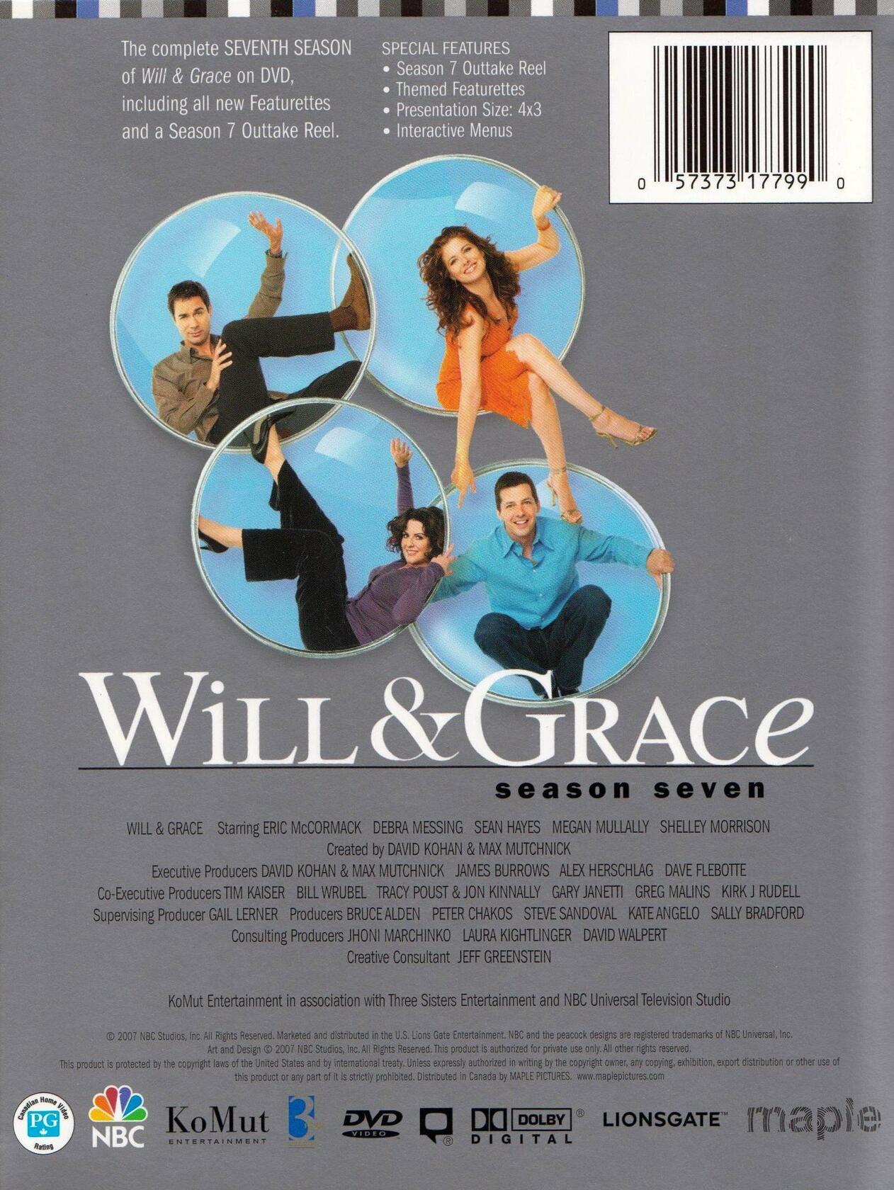 Will & Grace: The Complete Seventh Season [DVD] - Very Good