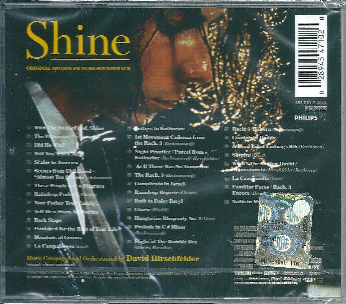 Shine (Original Soundtrack) [Audio CD] Various Artists; David Hirschfelder; David Helfgott; Wilhelm Kempff; Jeffrey Crellin; Jane Edwards; Ricky Edwards; Sally Campbell and Jane Scott - Very Good