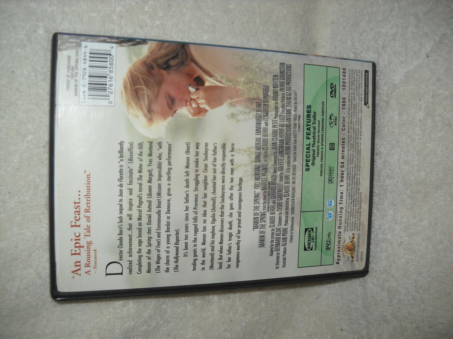 Manon of the Spring (Widescreen) [DVD] - Very Good