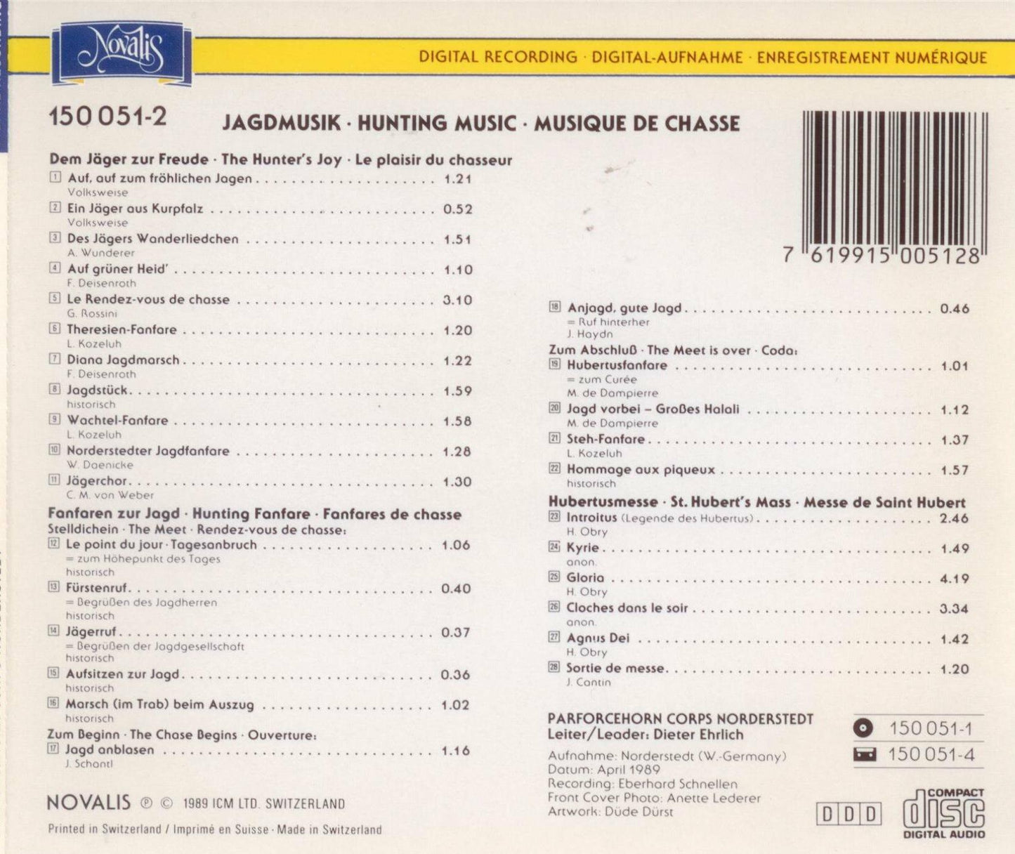 Jagd-Musik [Audio CD] - Very Good