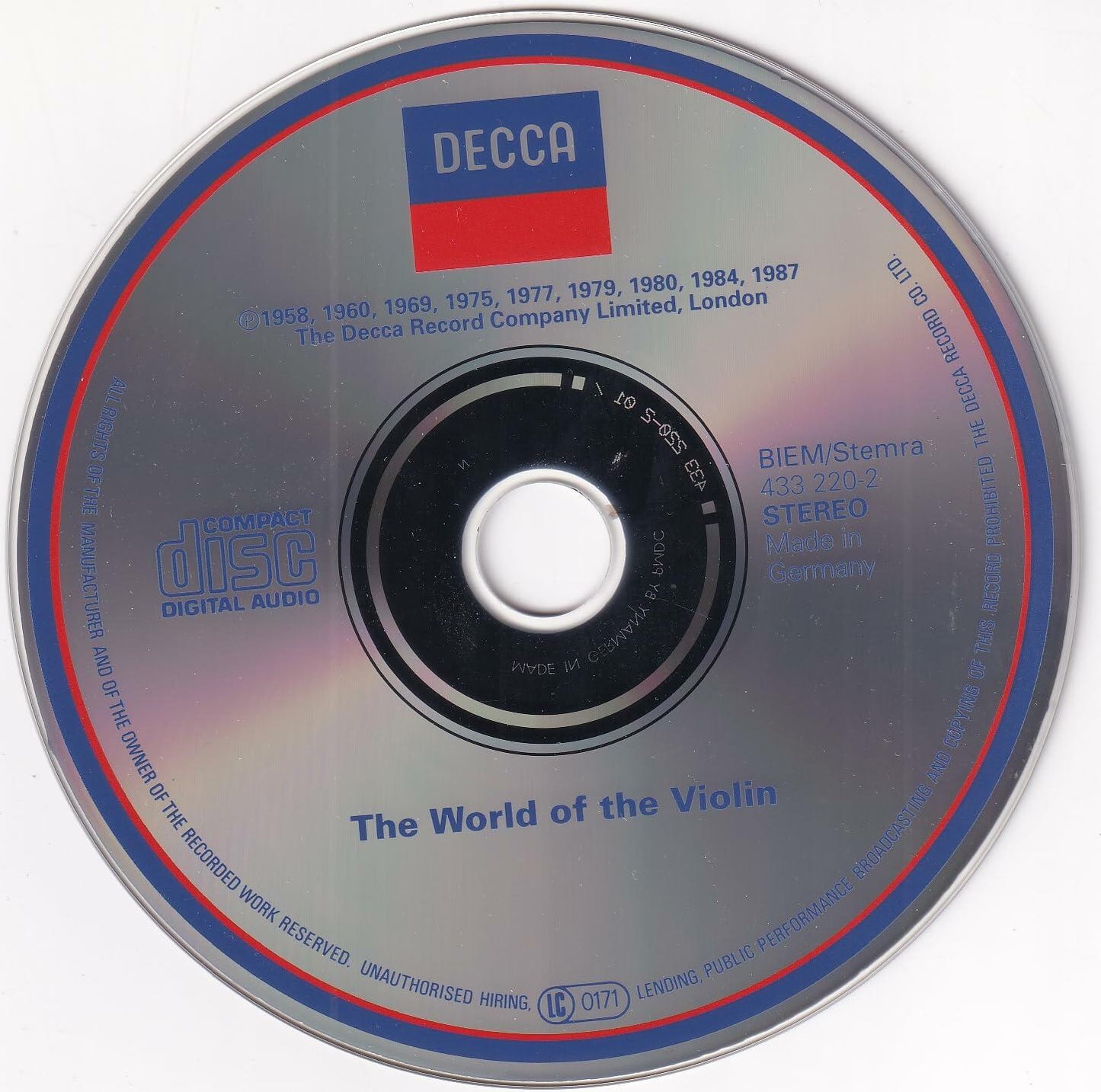 KENNEDY/CHUNG/BOSKOV - WORLD O/T VLN - Very Good