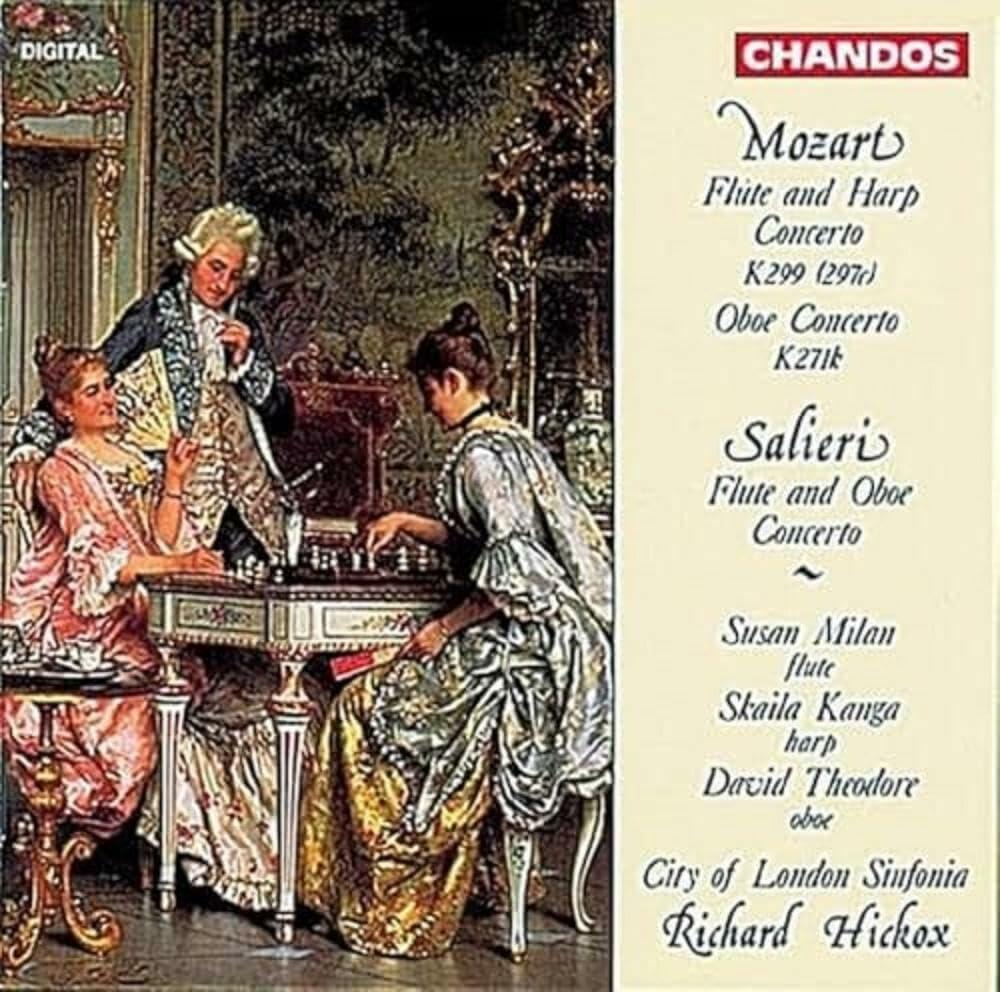 Concerto For Flute And Harp In [Audio CD] HINDEMITH,PAUL; Theodore; Kanga; Milan; London Sinfonia; Hickox; Mozart; Salieri; and Richard Hickox - Very Good