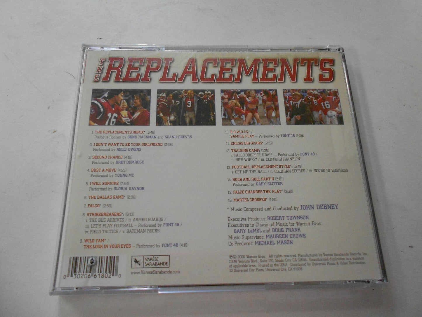 The Replacements (2000 Film) [Audio CD] Various Artists; John Debney; Marc Bonilla; Keanu Reeves; Michael Mason; Bob Birch; Young MC; Bret Domrose; Jimmie Wood; Kelly Owens; Gene Hackman; Gary Glitter; Gloria Gaynor; Freddie Perren; Matt Dike; Michael