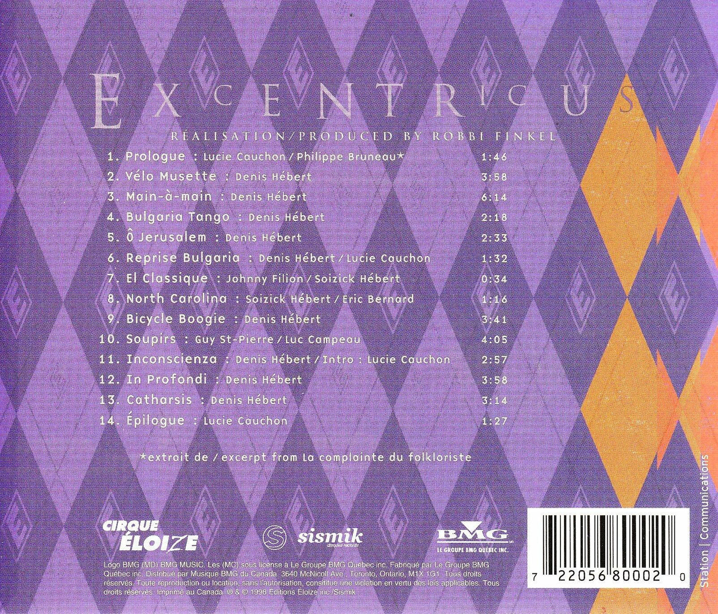 Excentricus [Audio CD] Cirque Eloize
