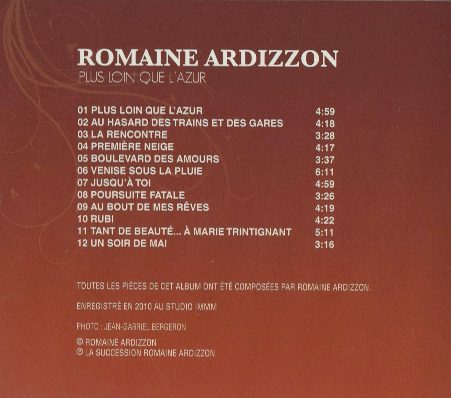 Plus Loin Que L'Azur [Audio CD] - Very Good