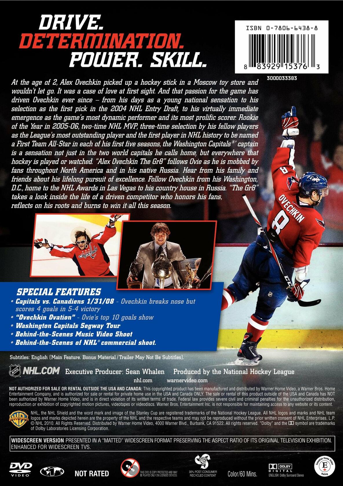 NHL Alex Ovechkin: Great 8 [DVD] - Very Good