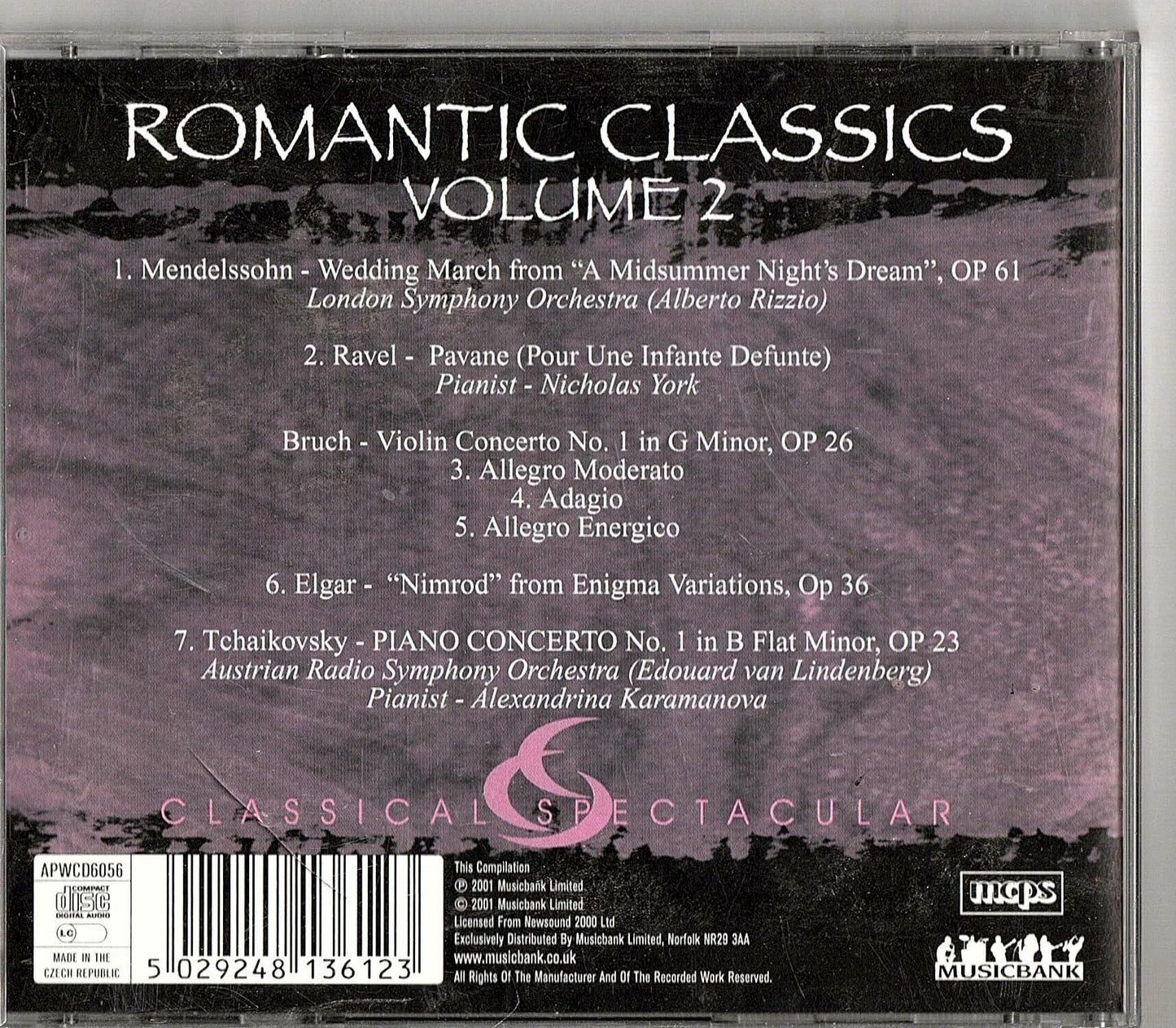 Romantic Classics Vol.2 [Audio CD] - Very Good